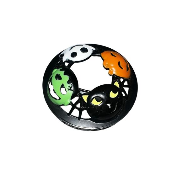 YANKEE CANDLE Ghost Frankenstein Pumpkin ILLUMA LID TOPPER Halloween New on Card - Picture 3 of 4